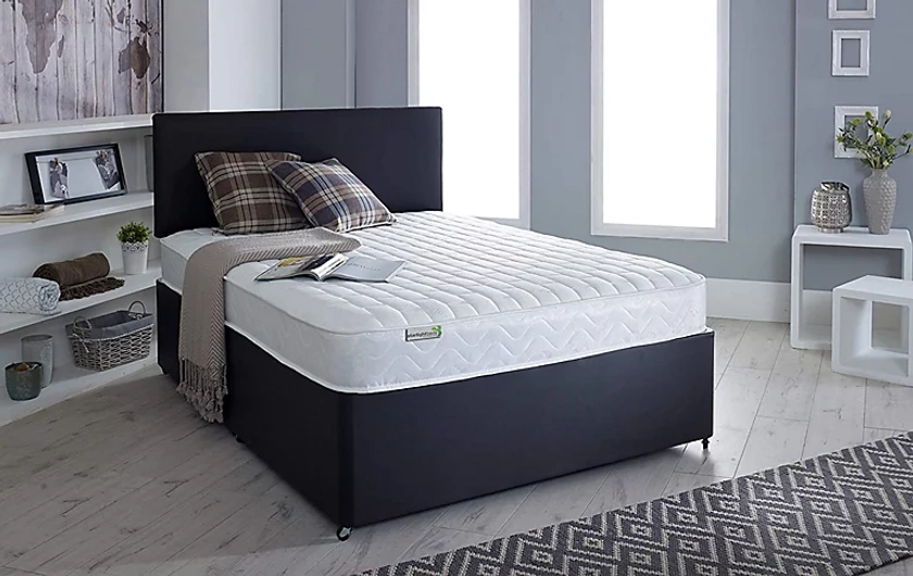 Micro Quilted Memory Foam Spring Mattress - 2ft6 Small Single (75cm x 190cm) | DIY at B&Q