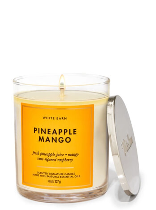 White Barn Pineapple Mango Single Wick Candle