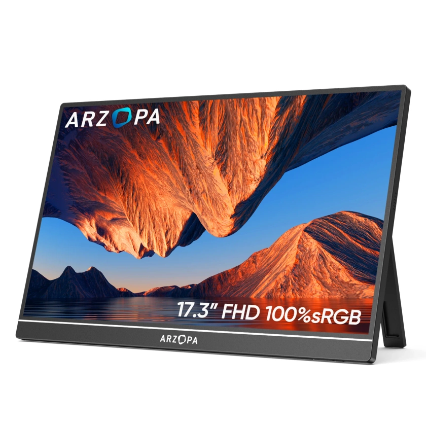 Portable Laptop Monitor - Arzopa A1M | 17.3'' sRGB 1080P FHD HDR IPS