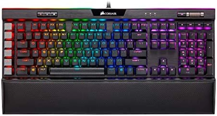 Corsair K95 RGB Platinum XT Mechanical Gaming Keyboard, Backlit RGB LED, Cherry MX RGB Brown, Black