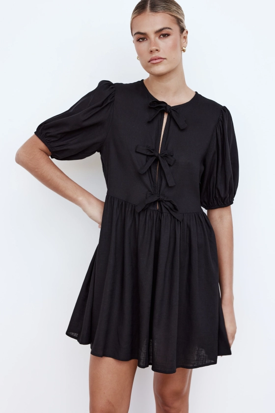 Iona Mini Dress (Black)