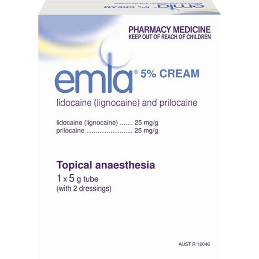 Emla Cream 5% ASP 5g | Life Pharmacy New Zealand