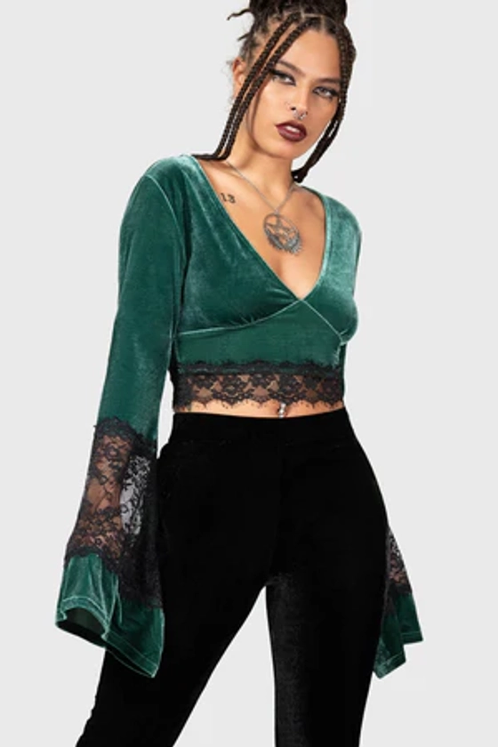 Naomi Long Sleeve Top [GREEN]