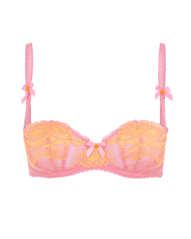 Yara Balconette Underwired Bra in Pink | By Agent Provocateur