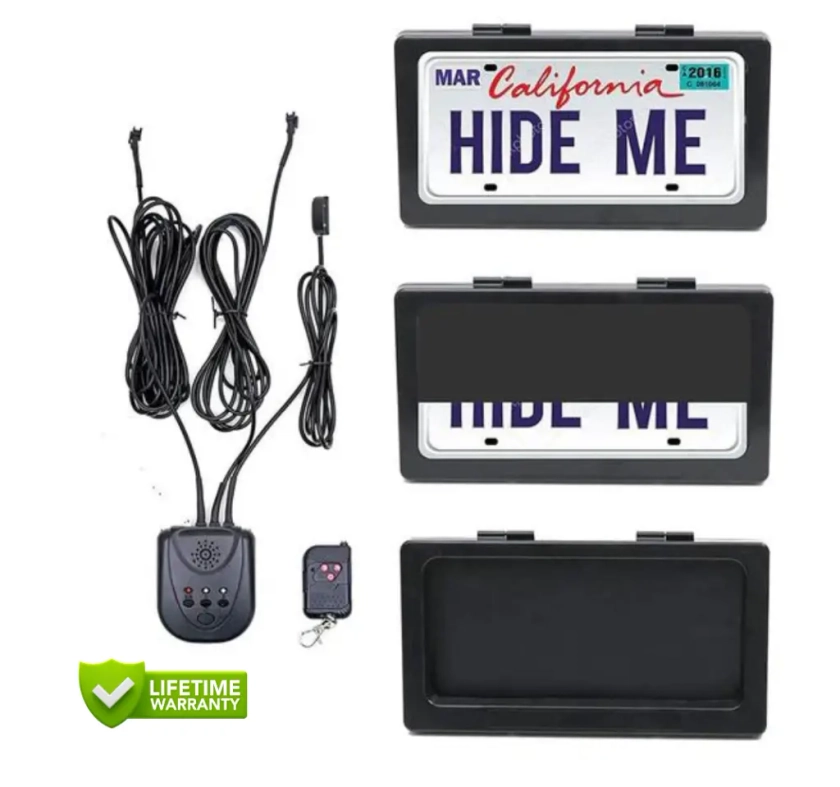 License Plate Frame Remote Curtain Rich Text Editor Universal With Remote