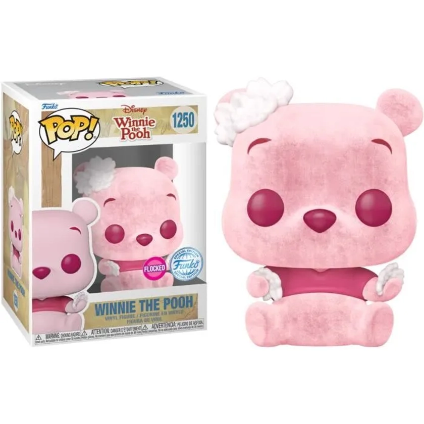 Figurine Pop! Disney Winnie Cherry Blossom Flocked 1250 Exclusive - FUNKO - Blanc - Rose - Intérieur - Enfant