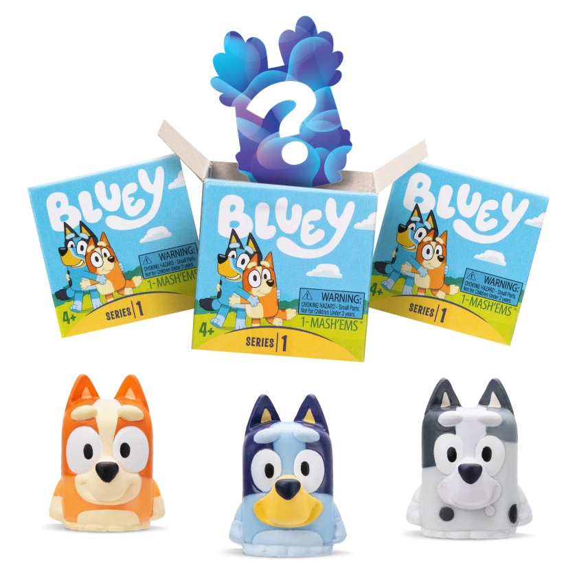 Mash'ems Bluey S1 Collectible Toys, 4+ Years Old