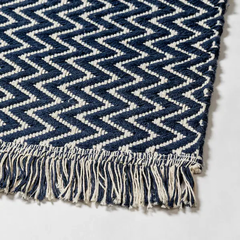 FASTERHOLT rug, flatwoven, dark blue, 170x240 cm - IKEA