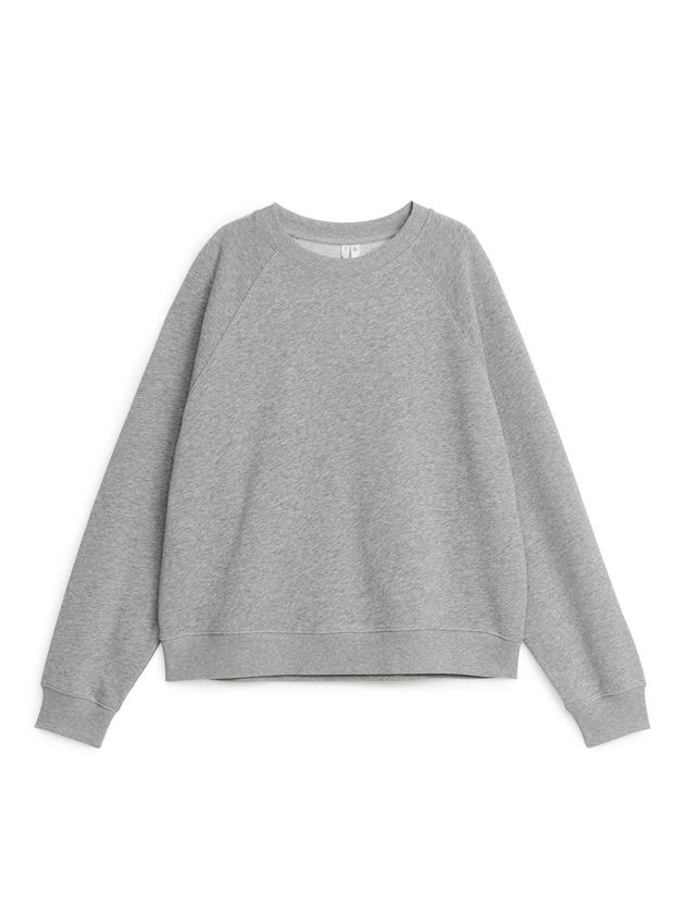 Soft French Terry Sweatshirt - Light Blue - ARKET PL