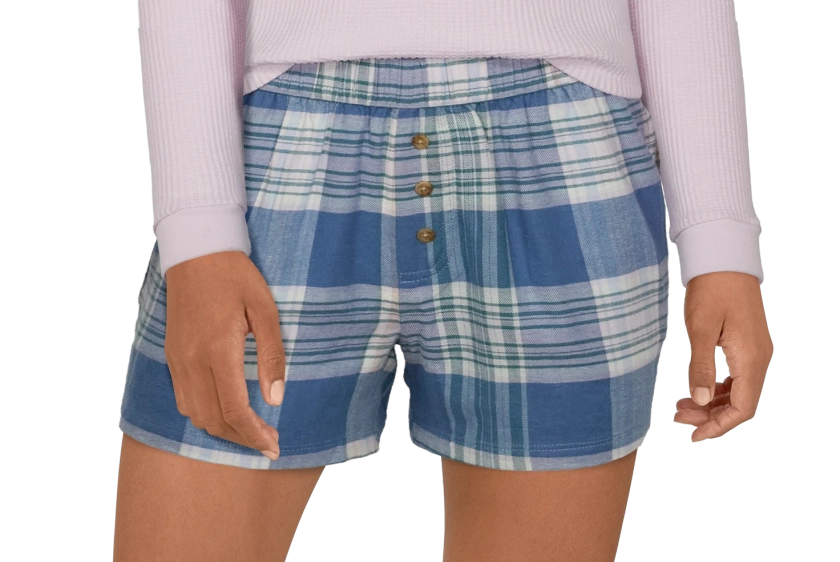 Natural Reflections Plaid Boxer Shorts for Ladies