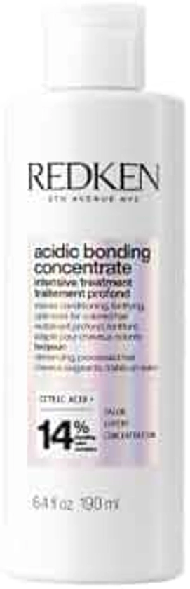 Redken, Traitement Intensif Concentré et Fortifiant pour Cheveux très Abimés, Transformation Capillaire en 10 min, Acide Citrique, Acidic Bonding Concentrate, 190 ml