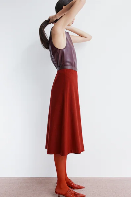 Wool-Blend Skirt