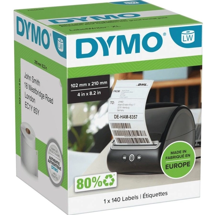 Dymo LW Labels DHL Courier 102X210mm Roll 140 Labels 5XL/4XL | BIG W