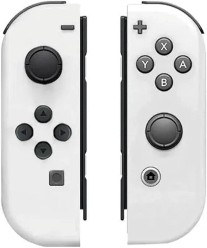 Manette Switch joycon,Wireless Bluetooth Remplacement Manettes sans Fil Gamepad Joystick Compatible Double Vibration/Contrôle de Mouvement/Gyroscope 6 Axes avec Switch Lite/OLED