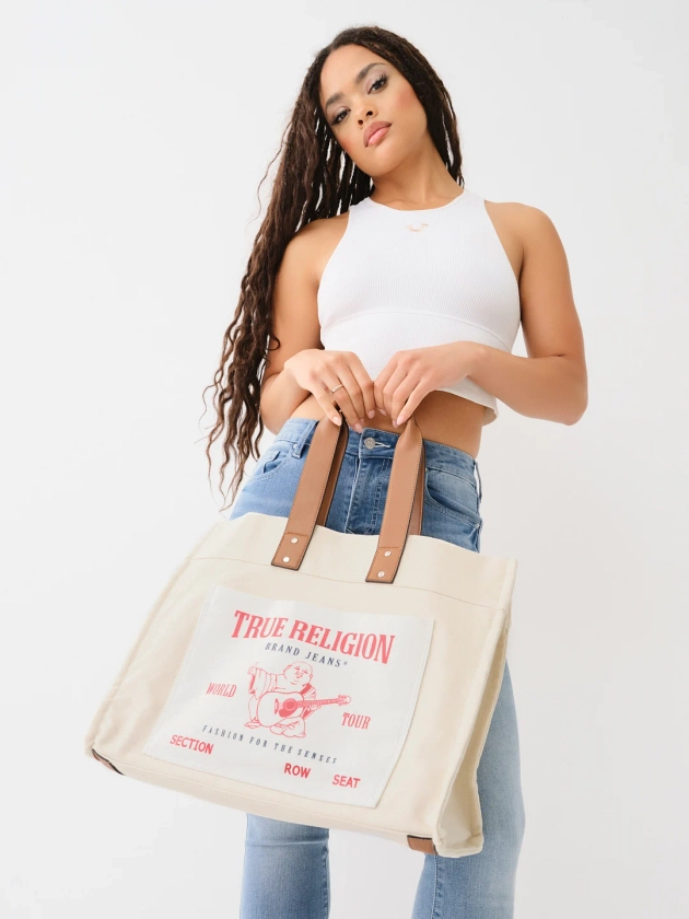 LARGE CANVAS TOTE BAG | True Religion