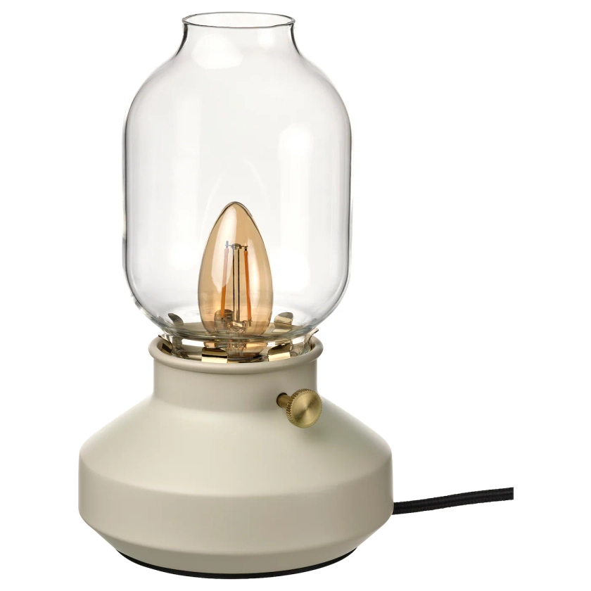 TÄRNABY Table lamp - dimmable beige 25 cm