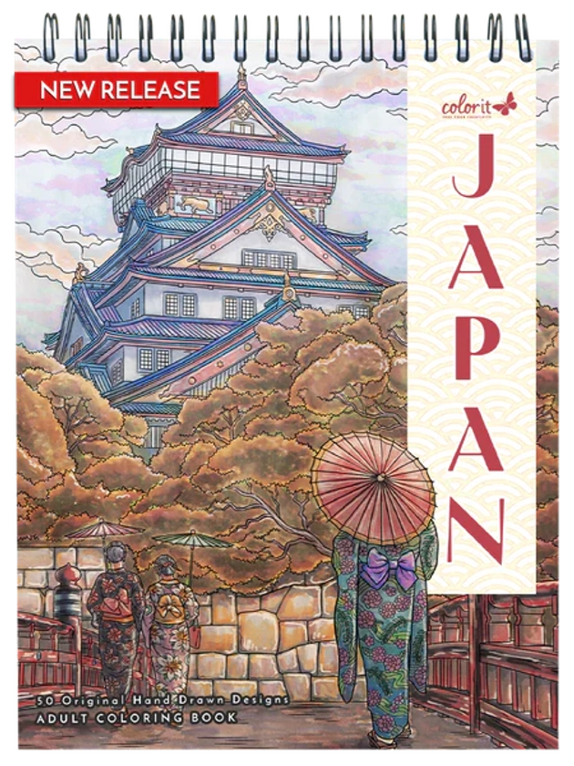 ColorIt Japan Coloring Book for Adults Illustrated By Hasby Mubarok