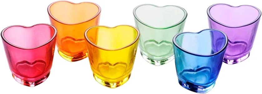 Shot Glasses, 1.5oz Soju Shot Glasses Sets of 6/Espresso Shot Glasses/Rainbow Shot Glasses/Bulk Shot Glasses/Tequila Shot Glasses
