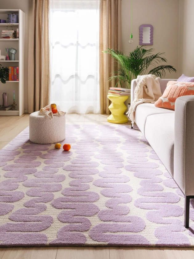 Découvrez Tapis Ally Mauve en différentes tailles