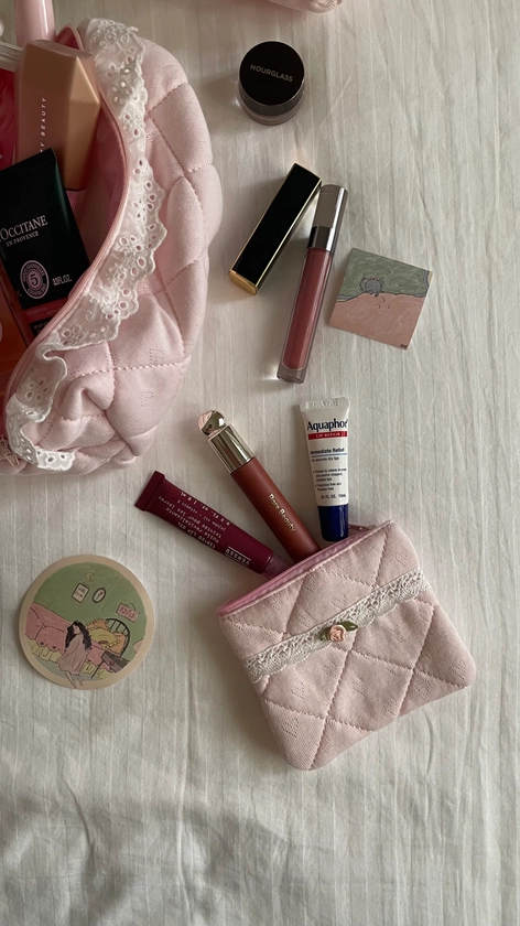 Pink heat lipstick bag