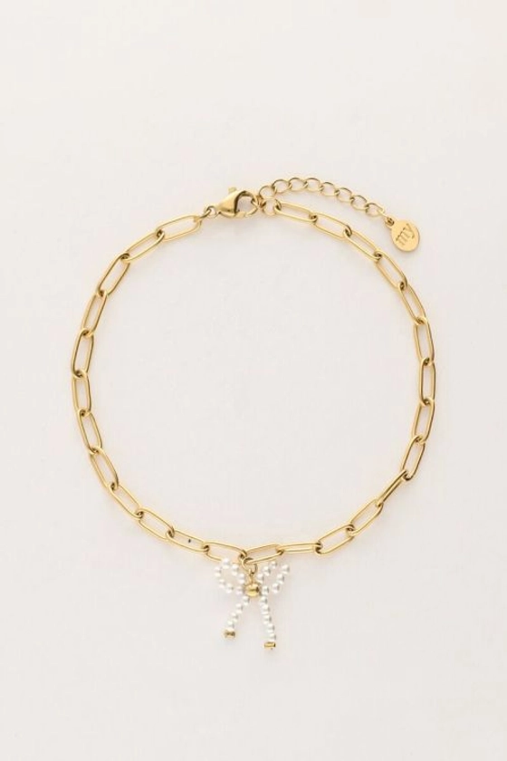 Bracelet à maillons avec nœud de perles | My Jewellery
