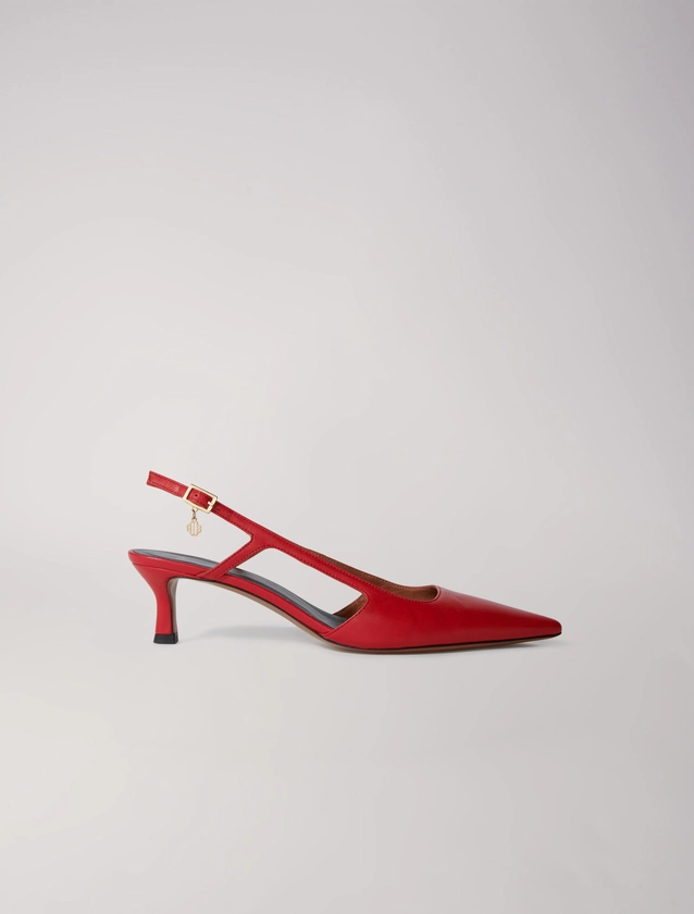 Leather court shoes - Pumps & Sandals | Maje