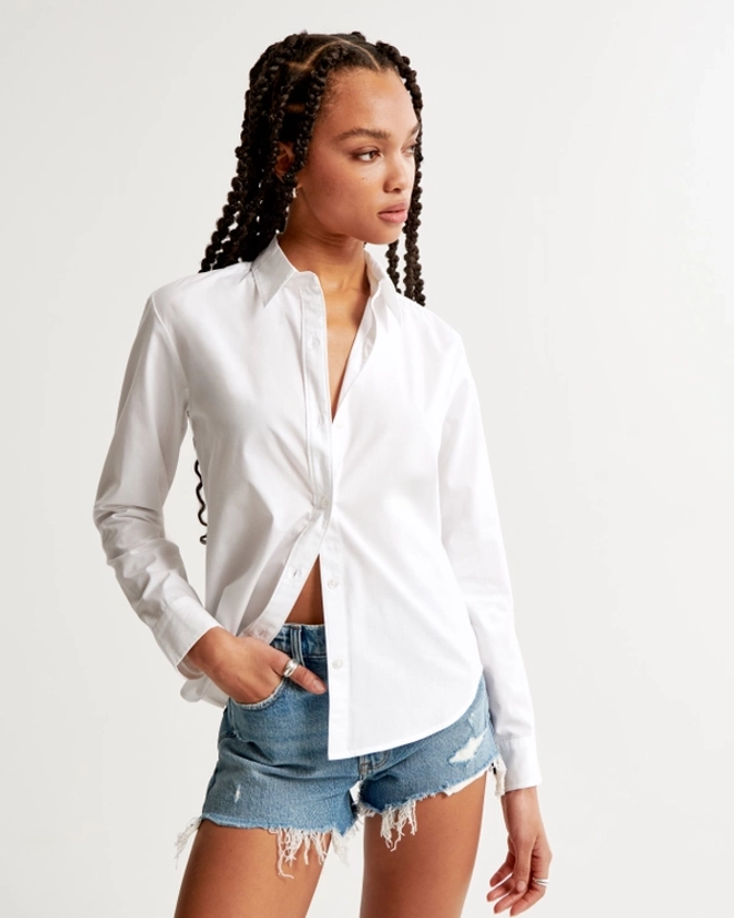 Women's Relaxed Oxford Shirt | Women's New Arrivals | Abercrombie.com