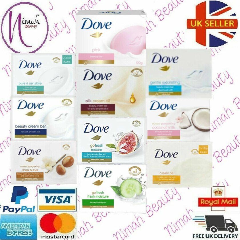 DOVE ORIGINAL Beauty Cream Bar SOAP Full Range