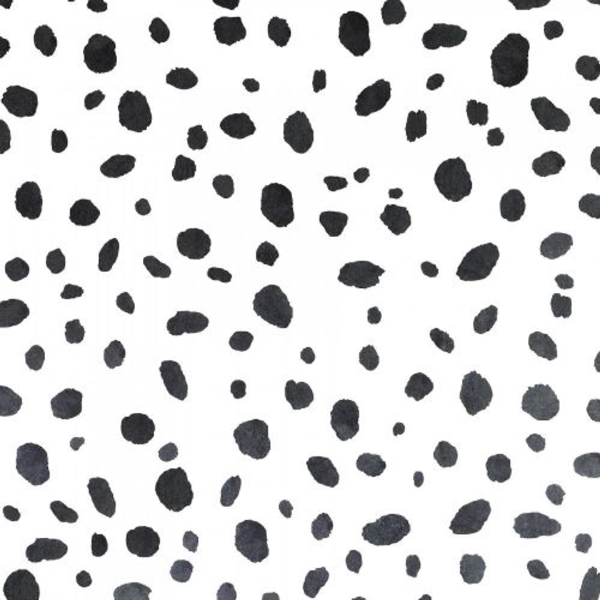Dalmatian Spot Mono Wallpaper Black White Or Pink | Wallpaper Shop