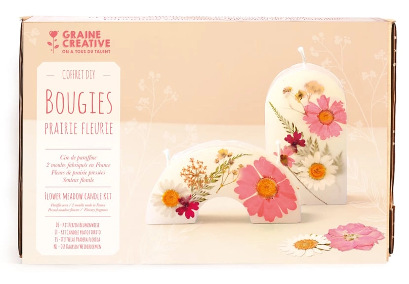 Kit bougies Graine Créative - Prairie fleurie