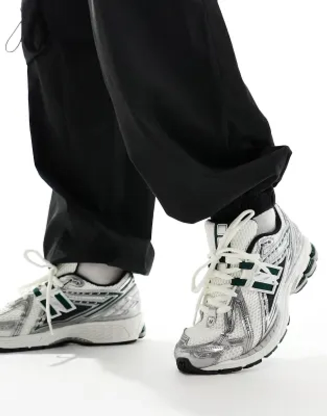 New Balance - 1906 - Baskets - Argenté, noir et vert | ASOS