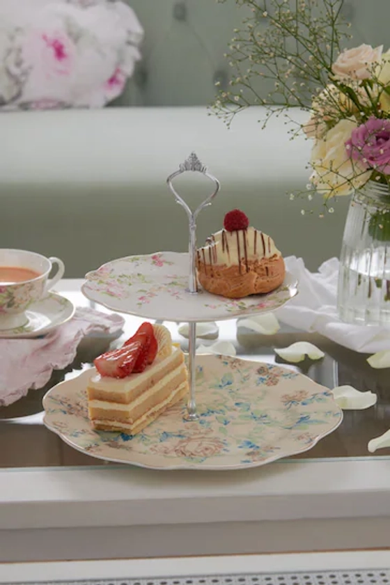 Buy Shabby Chic by Rachel Ashwell® Blue Floral Cake Stand Fine China from the Next UK online shop