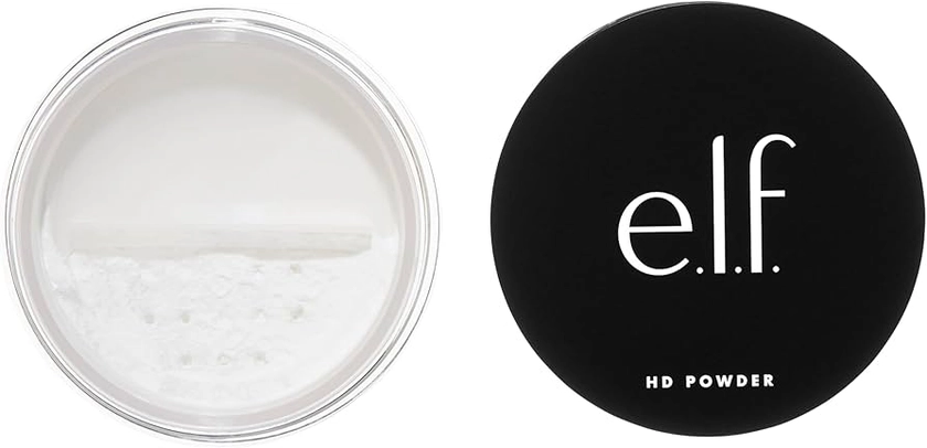 e.l.f. High Definition Powder, Loose Powder, Lightweight, Long Lasting, Creates Soft Focus Effect, Masks Fine Lines and Imperfections, Sheer, Radiant Finish 8g