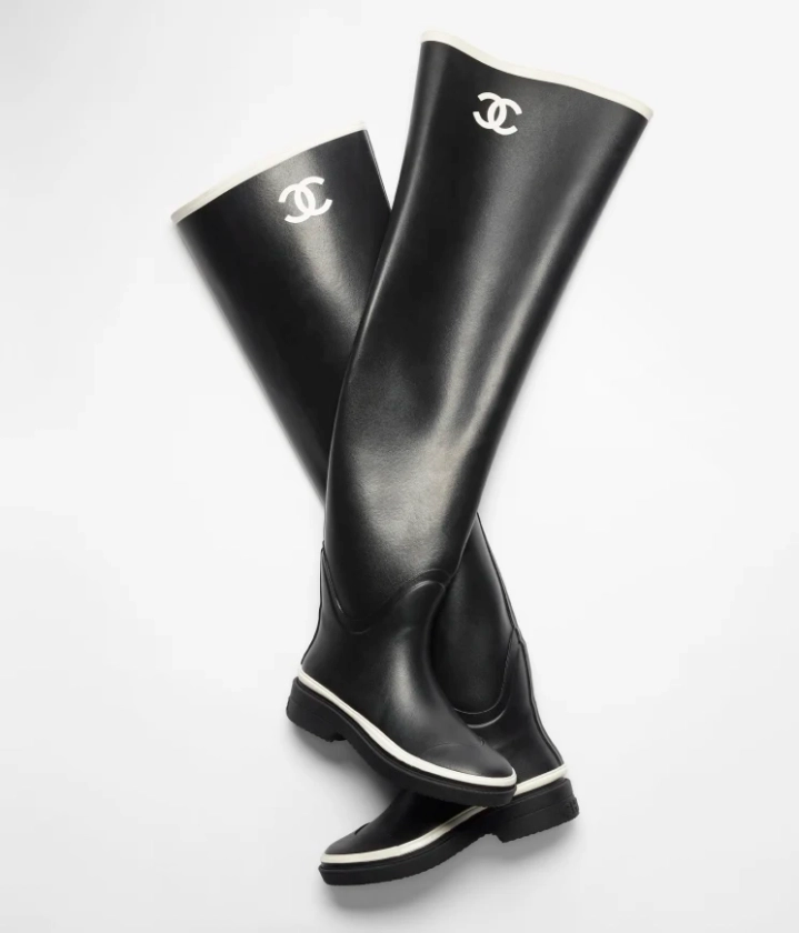 Thigh High Boots - Caoutchouc — Fashion | CHANEL