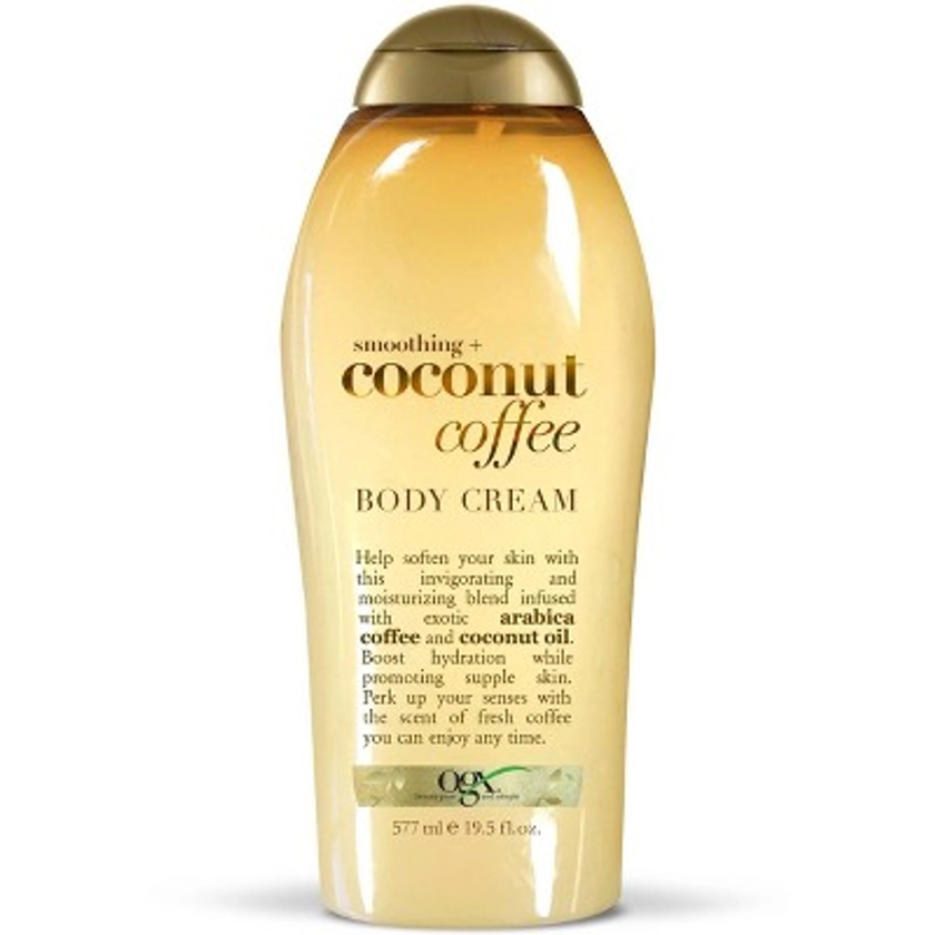 OGX Smoothing and Coconut Coffee Body Cream - 19.5oz