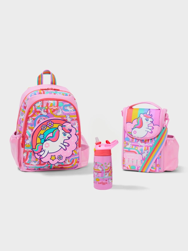 Blast Off 3 Piece Steel Bottle Bundle Pink - Smiggle Online