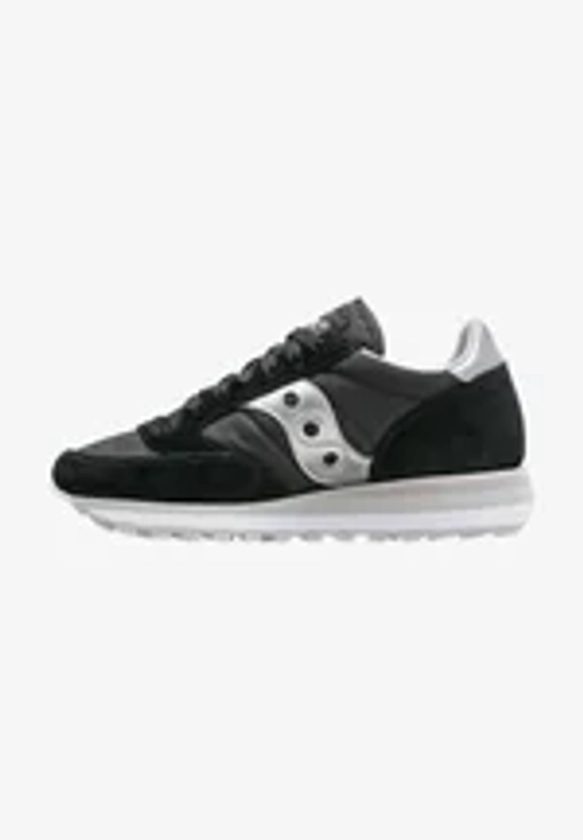 Saucony JAZZ TRIPLE - Baskets basses - black/silver/noir - ZALANDO.FR