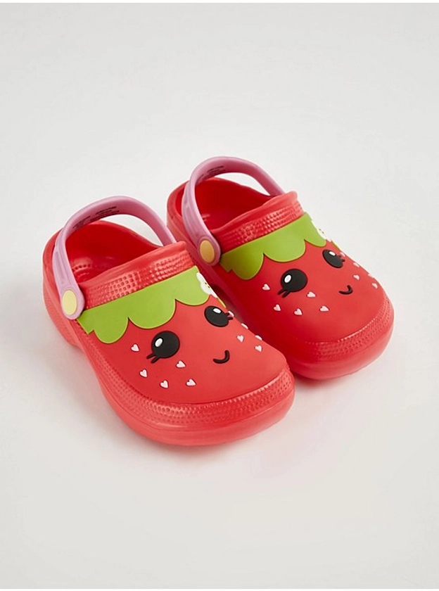Red Novelty Strawberry Clogs