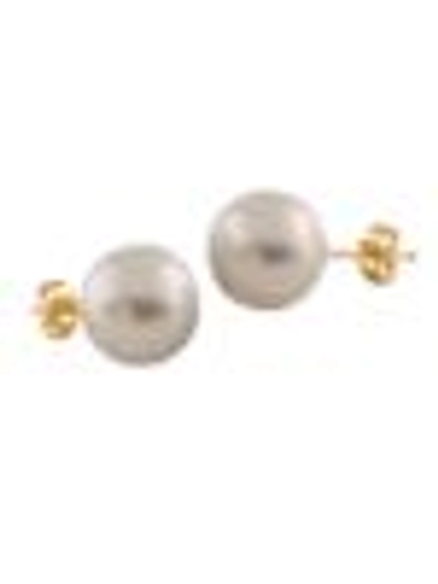 Masako 14K Yellow Gold &amp; 10-10.5MM White Pearl Stud Earrings on SALE | Saks OFF 5TH