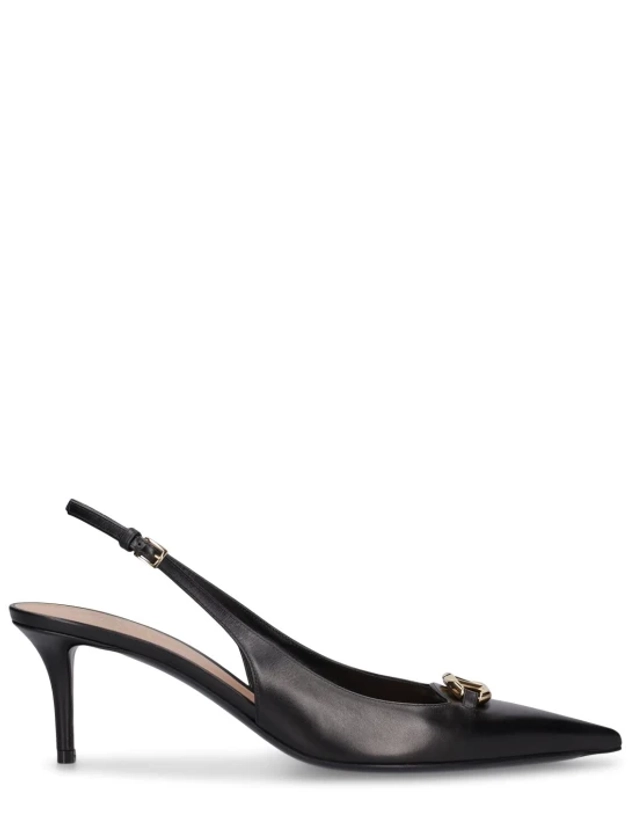 60mm moon logo leather heels - Valentino Garavani - Women | Luisaviaroma