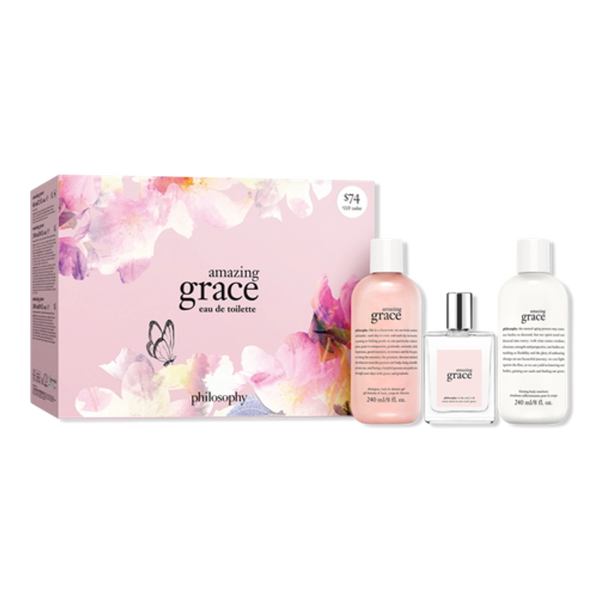 Amazing Grace Eau de Toilette 3-Piece Gift Set - Philosophy | Ulta Beauty