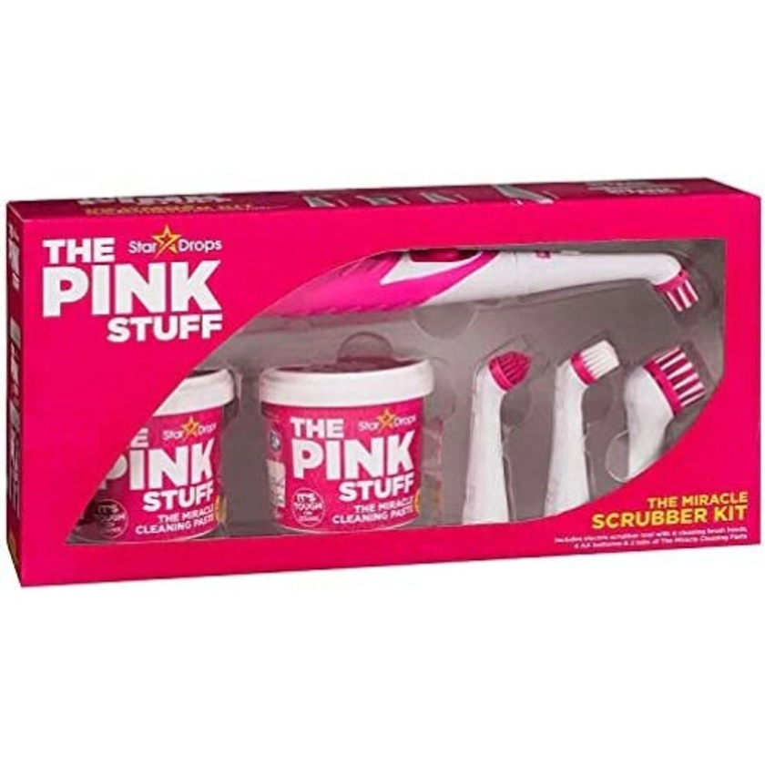 Har London Fashion The Miracle Scrubber Kit The Pink Stuff Star Drops 2 Cleaning Paste Electric Scrubber Kit With 4 Cleaning Brush Heads. on OnBuy