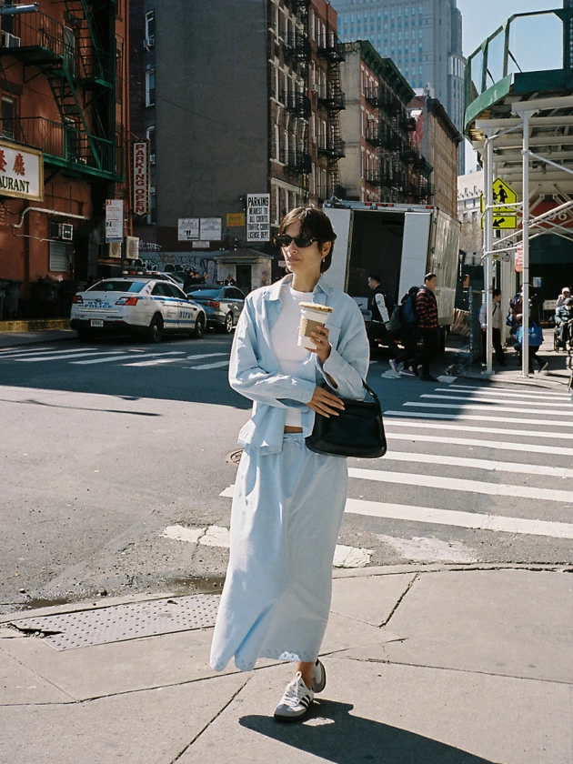 Breezy Midi Skirt Blue - Blue