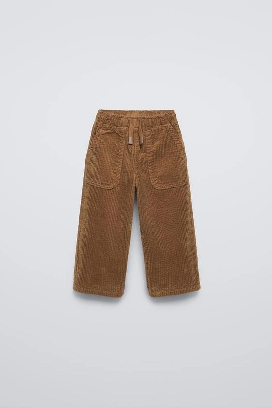 STRAIGHT FIT CORDUROY TROUSERS