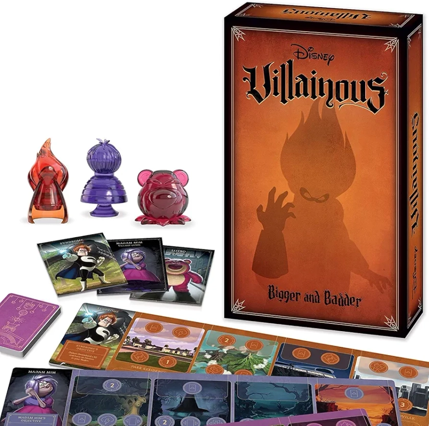 Ravensburger Disney Villainous Bigger and Badder Family Strategy Board Game for Adults & Kids Age 10 Years Up - Can Be Played as a Stand-Alone or Expansion