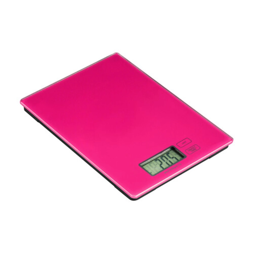 Premier Housewares Zing Hot Pink Glass Kitchen Scale - 5kg on OnBuy