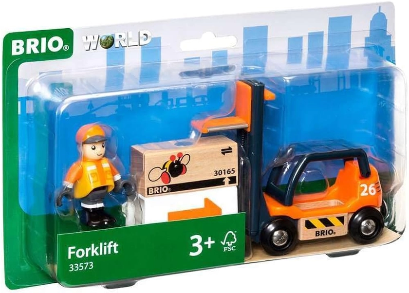 BRIO World Forklift Toy Vehicle for Kids Age 3 Years Up - Wooden Railway Add Ons & Accessories : BRIO®: Amazon.co.uk: Toys & Games