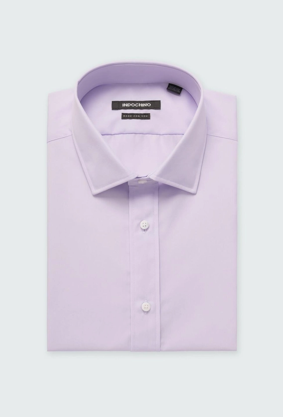 Helston Anti-Wrinkle Lavender Shirt
