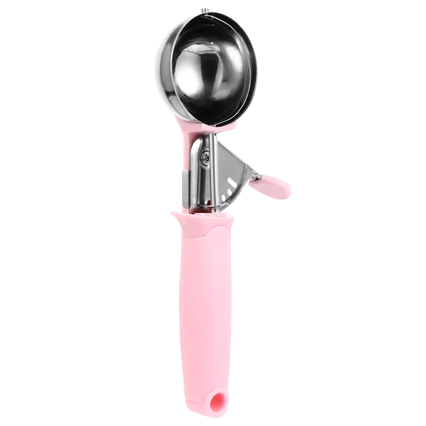 Stainless Steel Ice Cream Scoop Dessert Spoon Digging Spoons Scooper with Trigger Release