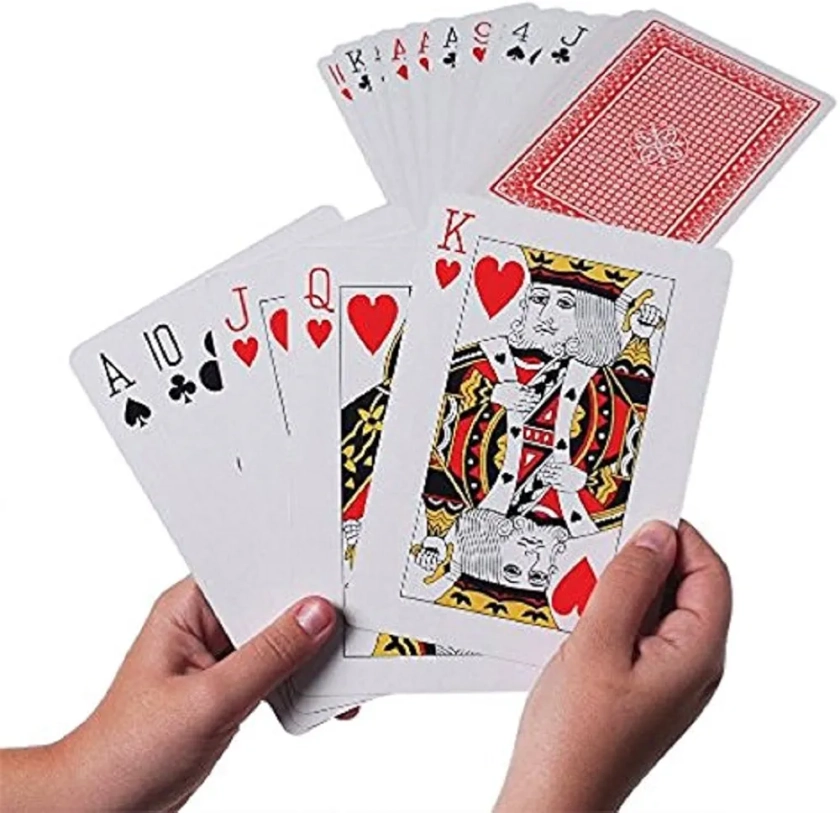 PACKNBUY Playing Cards For Kids Adults Big Size With Large Numbers|Pack of 1 : Amazon.in: Toys & Games